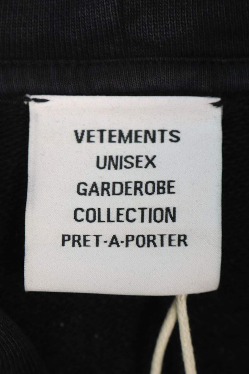 Vetements 24AW Logo Hoodie Black x White Multi Size L