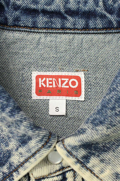 KENZO Washed Western Denim Jacket Indigo Size S