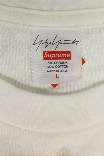 Supreme x Yohji Yamamoto 22AW Pumpkin Tee Print T-Shirt White Size L