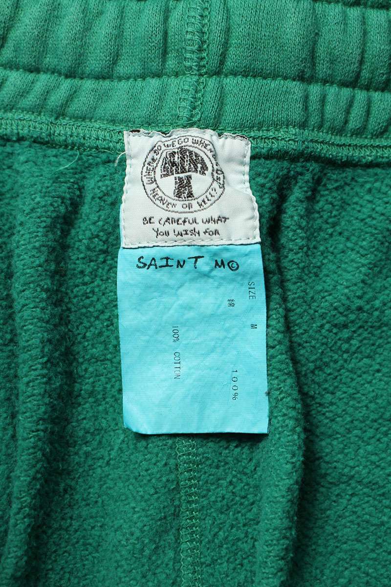 Saint Michael Logo Print Long Pants Green Size M