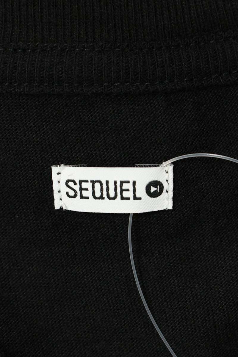 SEQUEL 24AW Print T-Shirt Black Size L