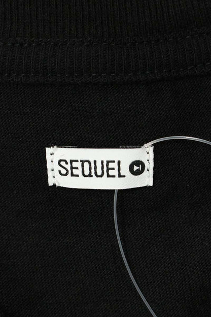 SEQUEL 24AW Print T-Shirt Black Size L