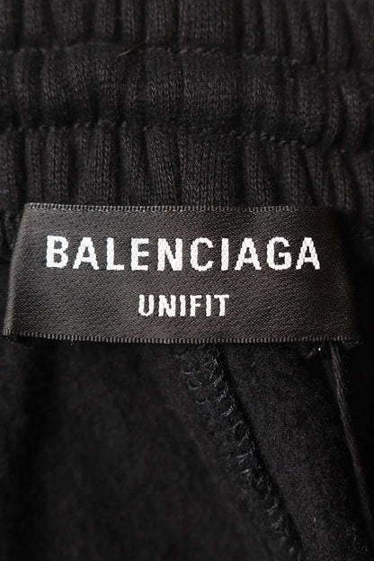 Balenciaga Logo Patch Wide Long Pants Black Size S