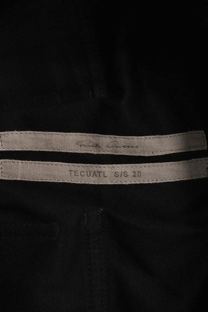 Rick Owens Drawcord Cropped Pants Black Size 33