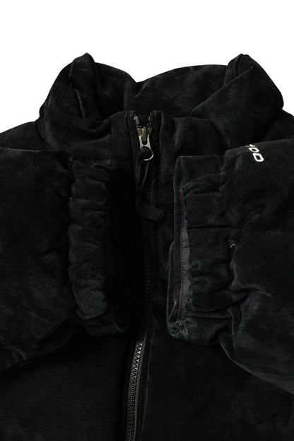 SUPREME x TNF 23AW Suede Nuptse Jacket Black Size M