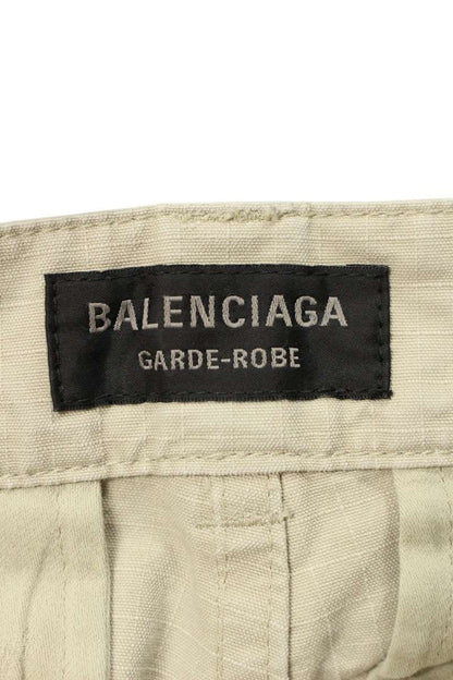 Balenciaga Distressed Cargo Long Pants Beige Size 50
