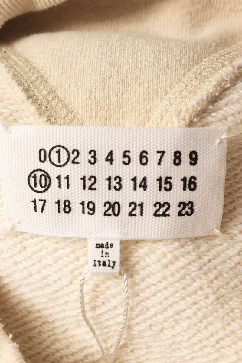 Maison Margiela 25SS Distressed Hoodie White Size S