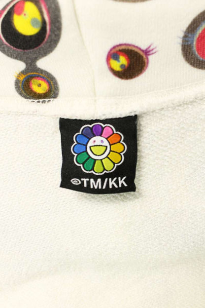 TAKASHI MURAKAMI KAIKAI KIKI Jelly Fish Eyes Sweat Zip Hoodie White Size XXL