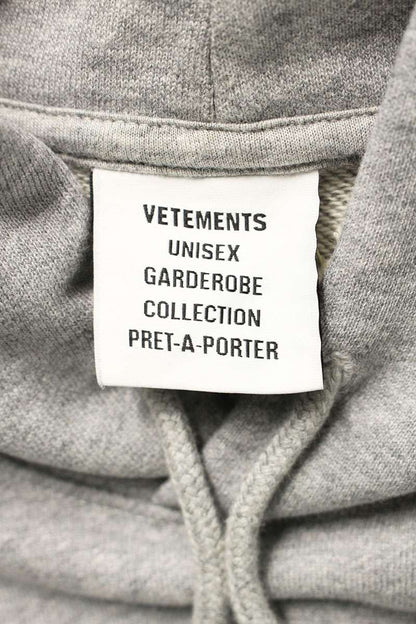 Vetements 25AW Goth Oversized Hoodie Gray Size S