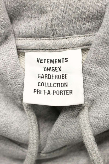 Vetements 25AW Goth Oversized Hoodie Gray Size XS