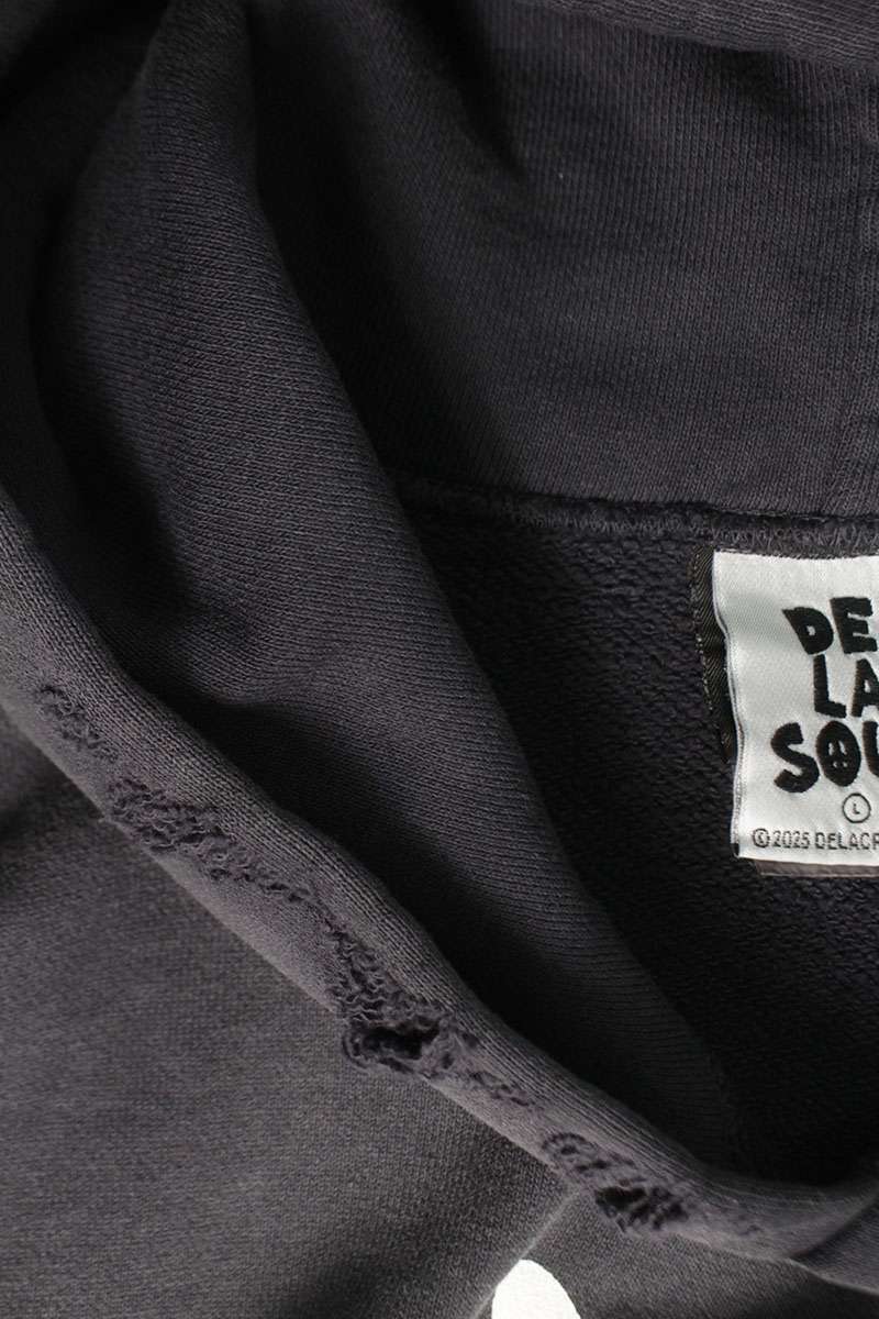 Saint Michael Vintage Print Hoodie Black Size L