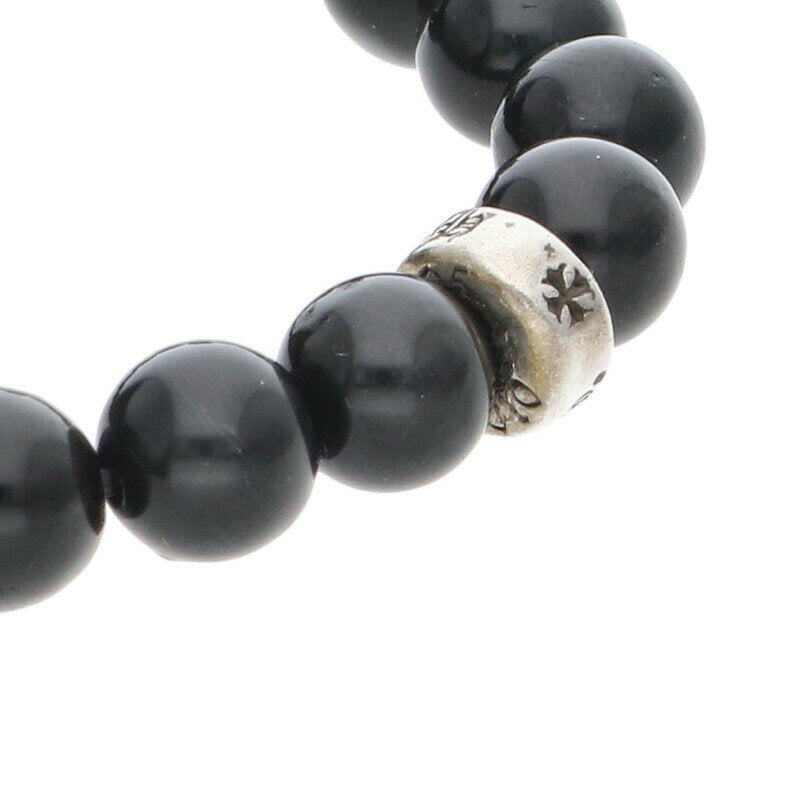 Chrome Hearts Beaded bracelet Black x Silver (Silver 13.94g)