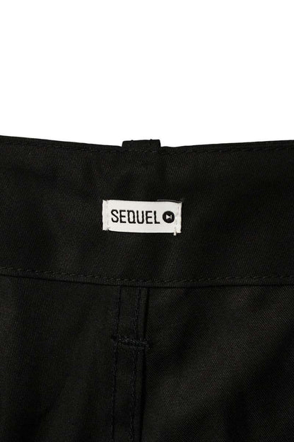 SEQUEL Logo Print Pants Black Size US 34