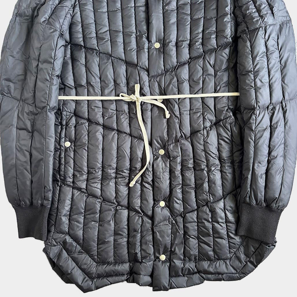 RICK OWENS 21AW Down Coat Black Size 48