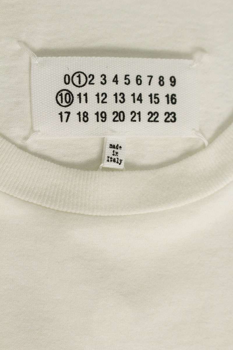 Vintage Maison Margiela Tops - Maison Margiela 25SS Logo Print T-Shirt White Size S - Authentic Archive