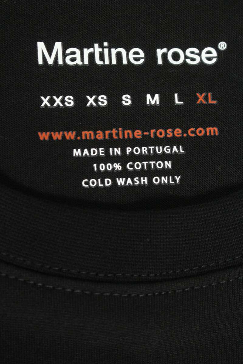 Martine Rose Logo Print T-Shirt Black Size XL