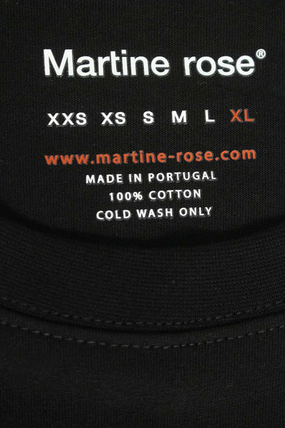 Martine Rose Logo Print T-Shirt Black Size XL
