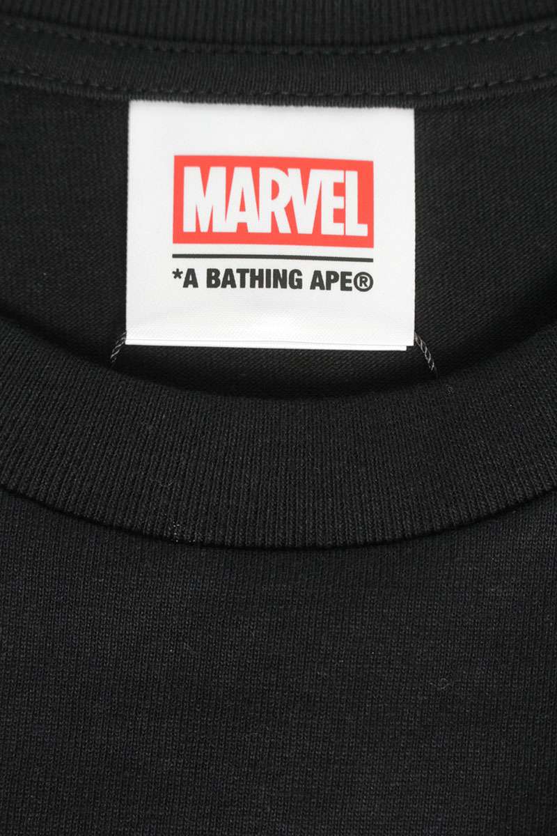 Bape GALACTUS & SILVER SURFER TEE Print T-Shirt Black Size M