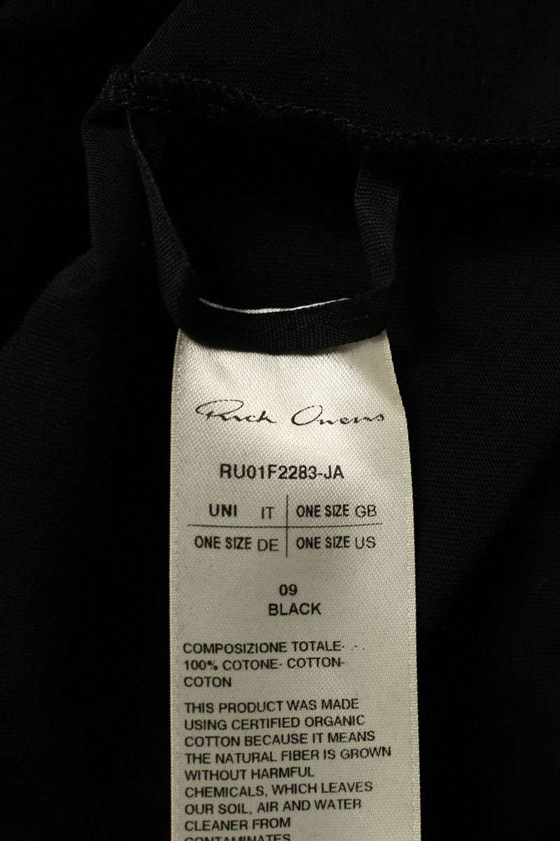 Rick Owens 26SS JA Oversized T-Shirt Black Size UNI