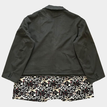COMME DES GARCONS HOMME PLUS 22SS Hana no Sonzai Oversized Jacket Green Size XL