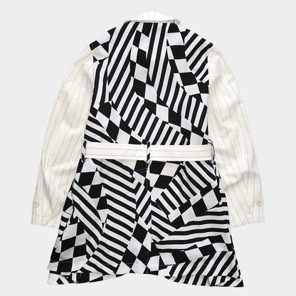 COMME DES GARCONS HOMME PLUS 23SS ANOTHER KIND OF PANK Trench Coat Black Size S