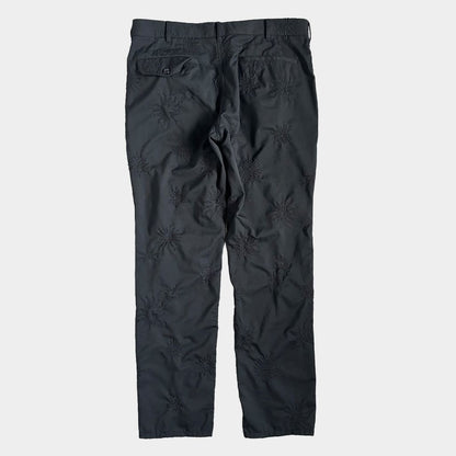 BLACK COMME DES GARCONS 24SS Embroidered Trousers Black Size L