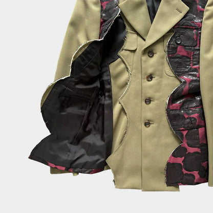 COMME DES GARCONS HOMME PLUS 22SS Hana no Sonzai Tailored Jacket Beige Size M