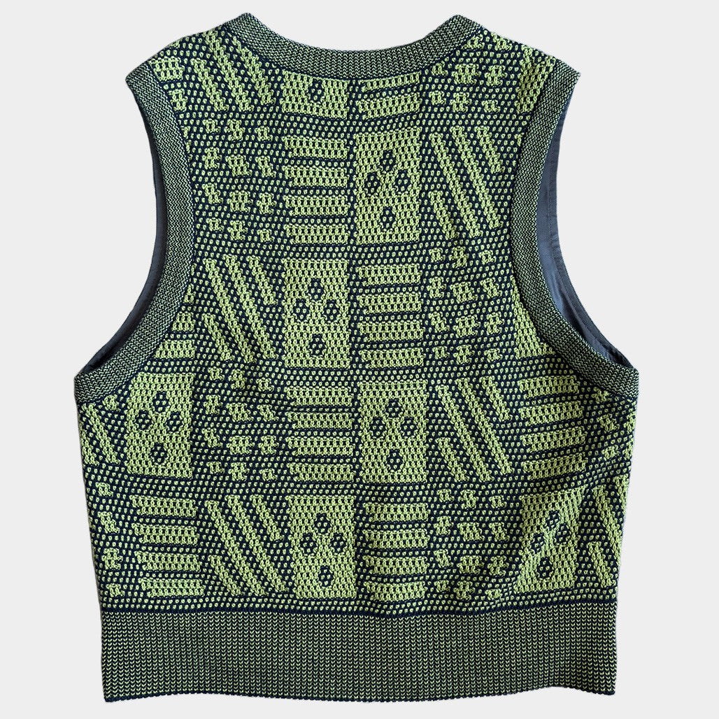 TOGA VIRILIS 25SS Knit Sweater Green Size 46