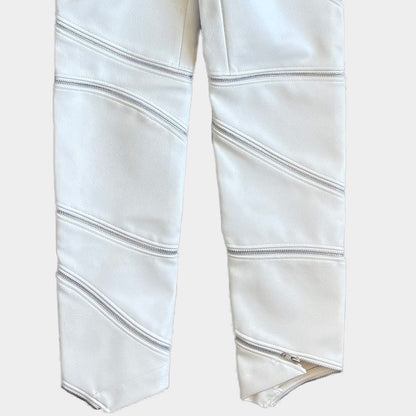 COMME DES GARCONS HOMME PLUS 18AW Leather Pants White Size S
