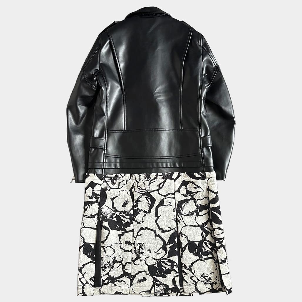 COMME DES GARCONS HOMME PLUS 22SS Leather Coat Black Size M