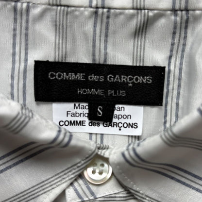 COMME DES GARCONS HOMME PLUS 24AW Striped Shirt White Size S