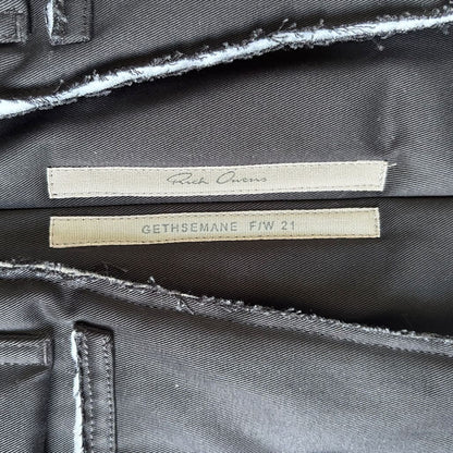 RICK OWENS 21AW Vest Black Size 48