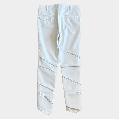 COMME DES GARCONS HOMME PLUS 18AW Leather Pants White Size S