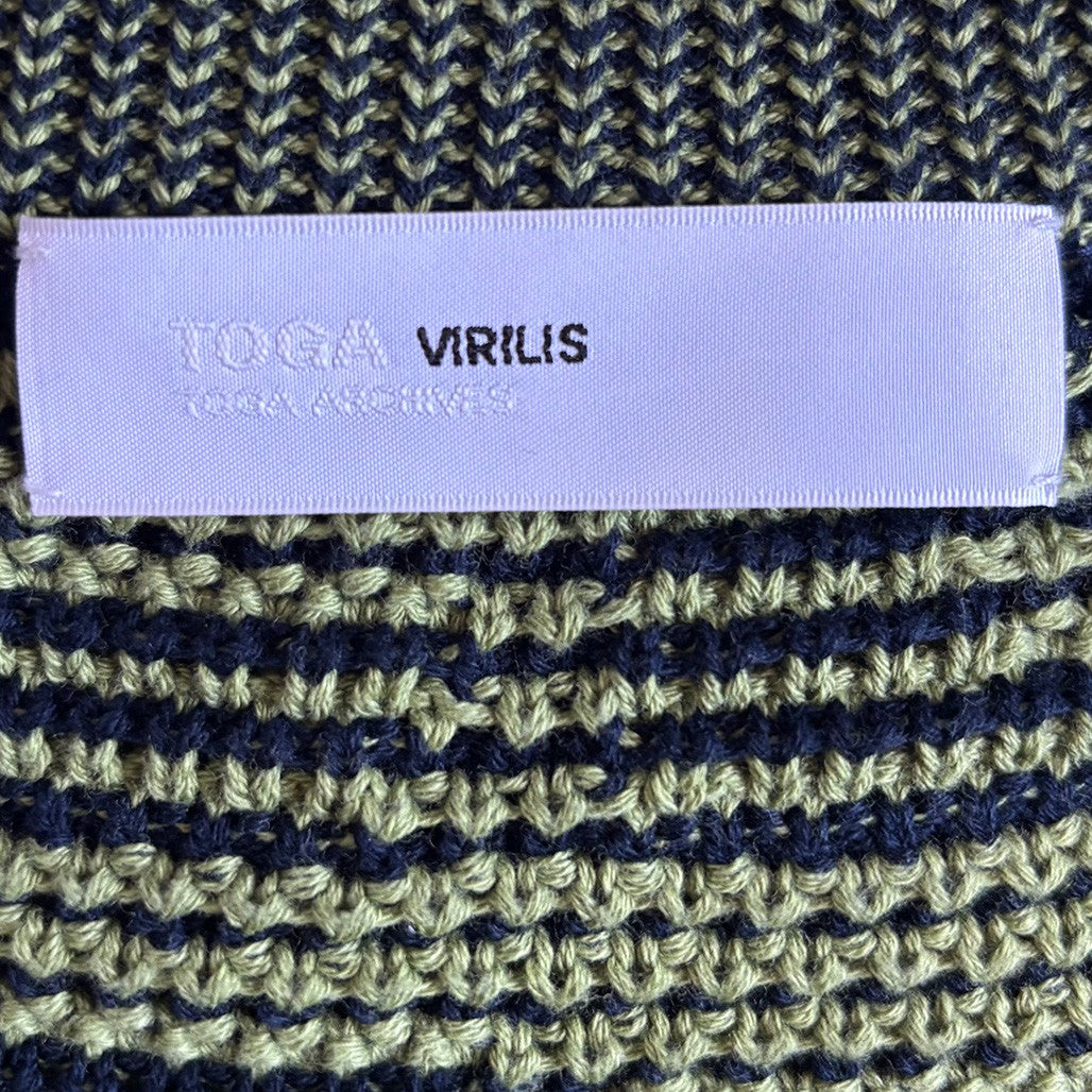TOGA VIRILIS 25SS Knit Sweater Green Size 46