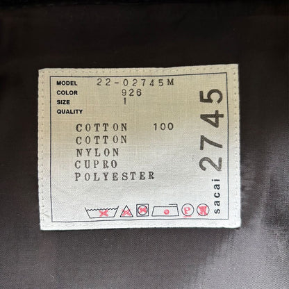 SACAI 22SS Blouson Black Size 1