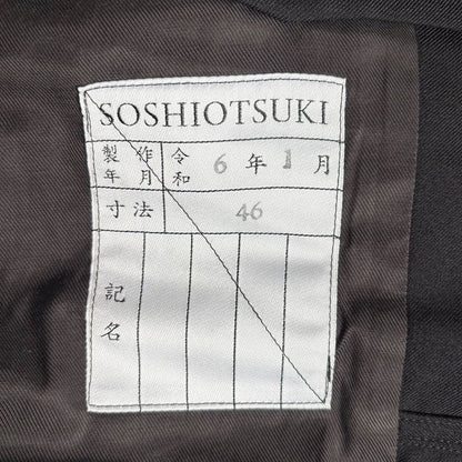 SOSHI OTSUKI 24SS Tailored Jacket Black Size 46