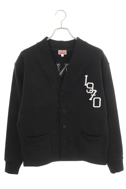 Kenzo Embroidered Cotton Cardigan Black Size S