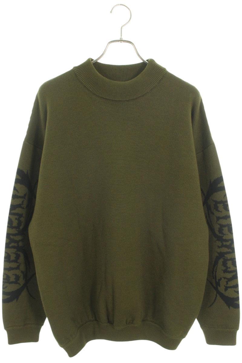 Vetements Logo Knit Sweater Green Size M