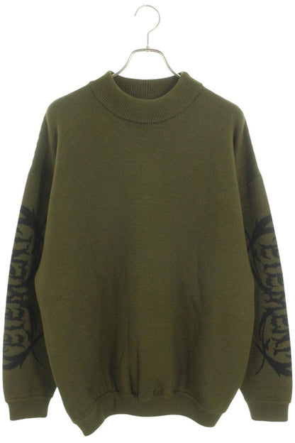 Vetements Logo Knit Sweater Green Size M