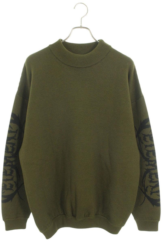 Vetements Logo Knit Sweater Green Size M