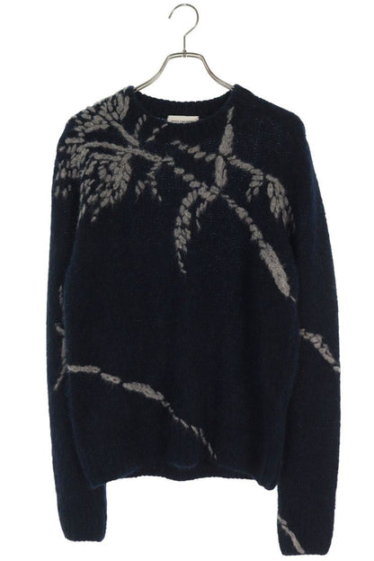 Dries Van Noten 25AW Crewneck Knit Sweater Blue Size M
