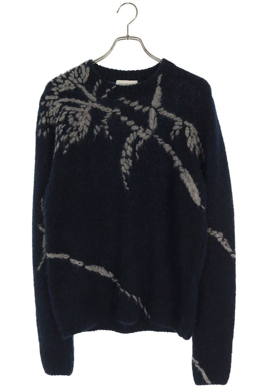 Dries Van Noten 25AW Crewneck Knit Sweater Blue Size M