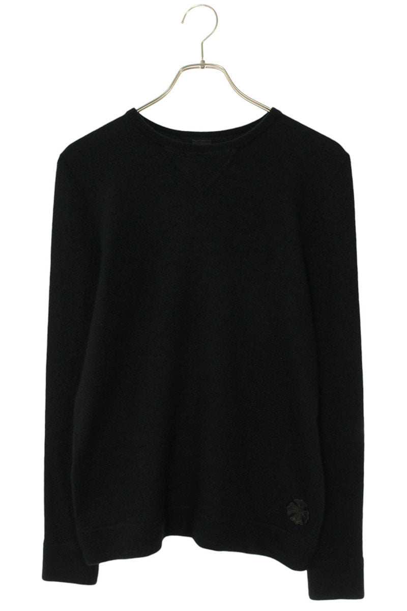 Vintage Chrome hearts Tops - Chrome Hearts Knit Sweater Cashmere Black Size L - Authentic Archive