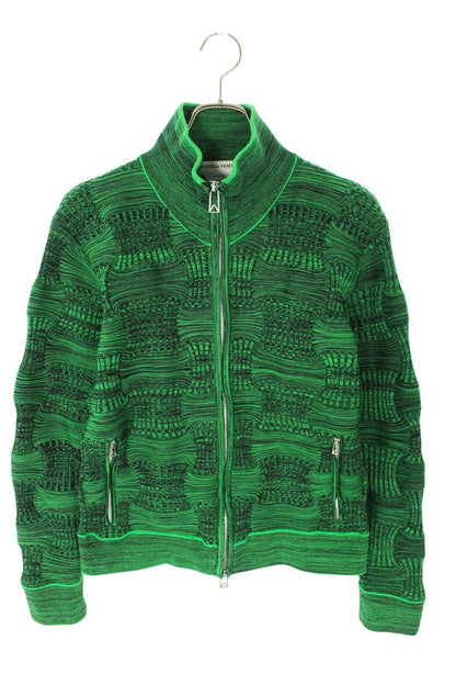 Bottega Veneta Zip Up Knit Sweater Green Size XS