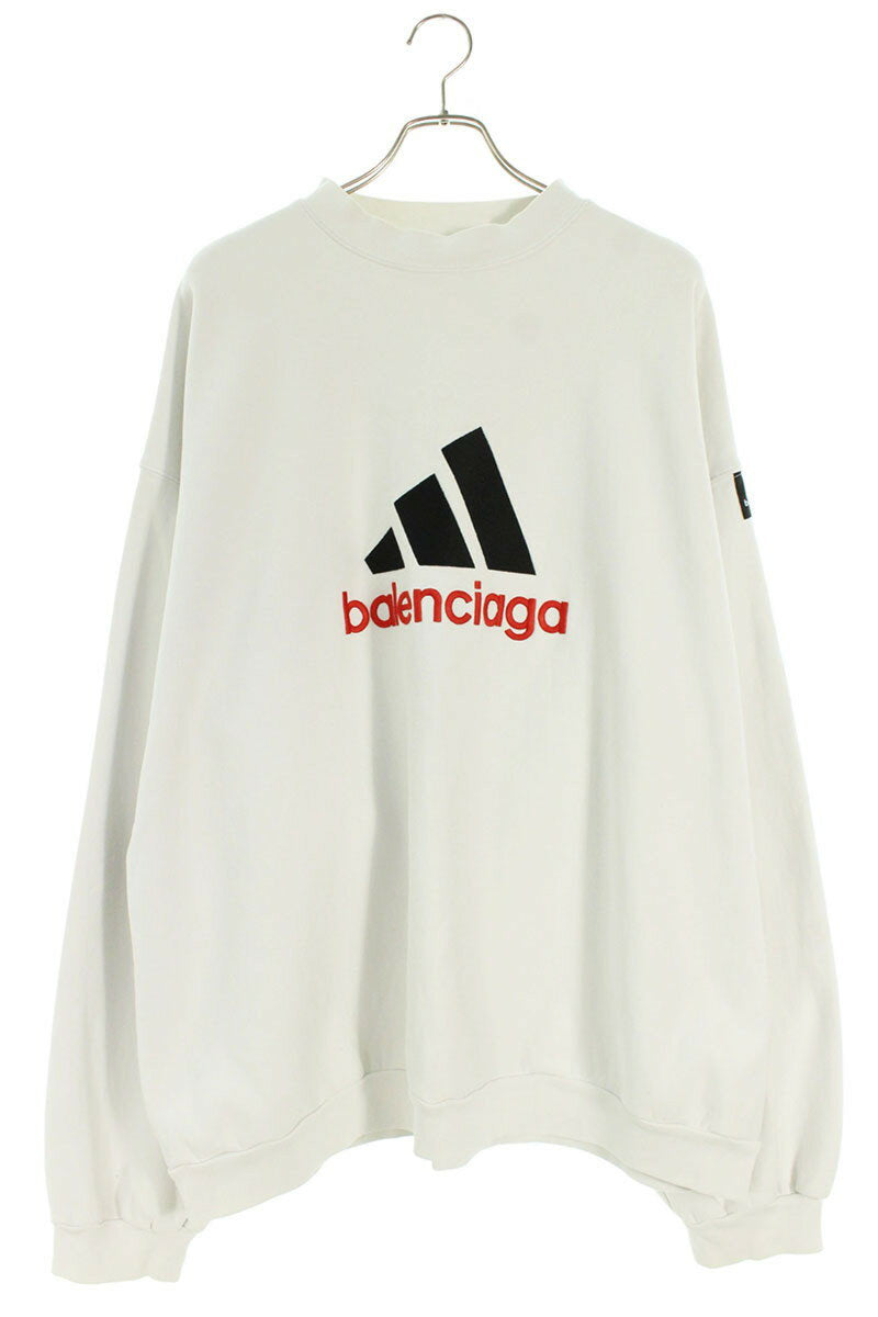 Balenciaga x Adidas 22AW Logo Sweatshirt White Size L