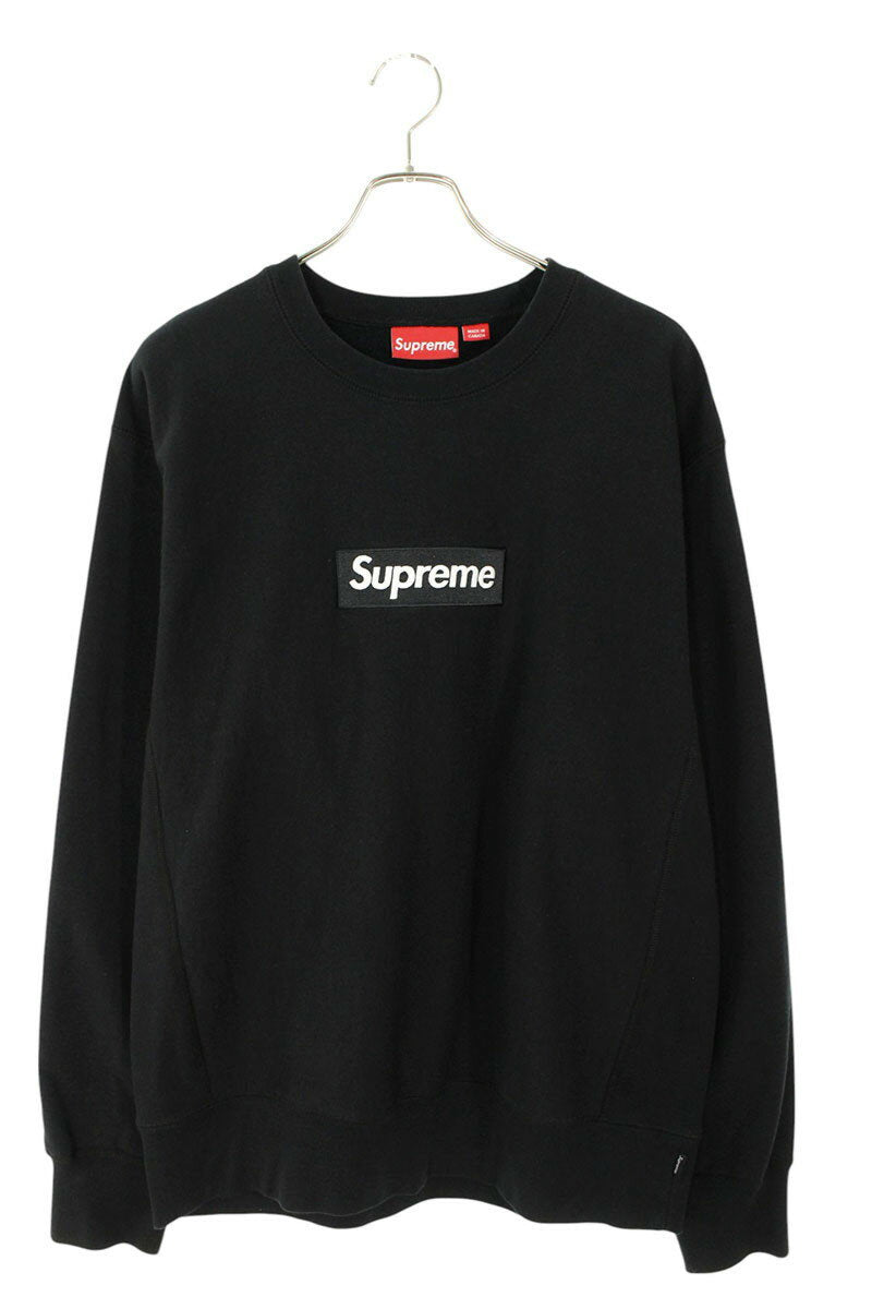 Supreme 18AW Box Logo Crewneck Logo Crewneck Sweatshirt Black Size L