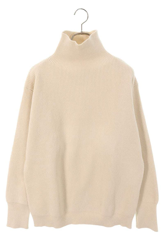 Jil Sander High Neck Knit Sweater White Size XXS