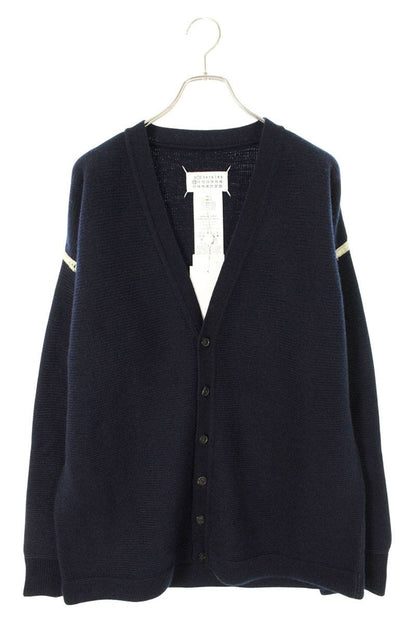 Maison Margiela Denim Elbow Patch Cardigan Blue Size M