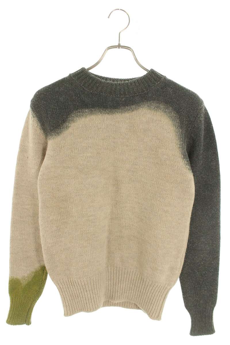 Bottega Veneta Wool Knit Sweater Beige x Gray Size XS