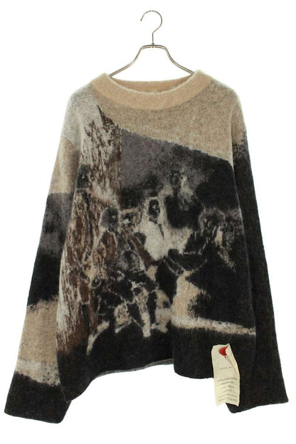 SHINYAKOZUKA 23AW Benjamin MONO Knit Sweater Brown Size L
